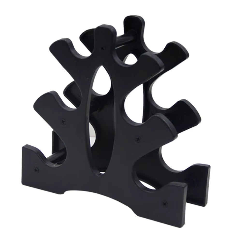 6 Slots Dumbbell Bracket Home Gym Dumbbell Display Rack Organizer Practical Fitness Equipment Storage Stand,1Pcs