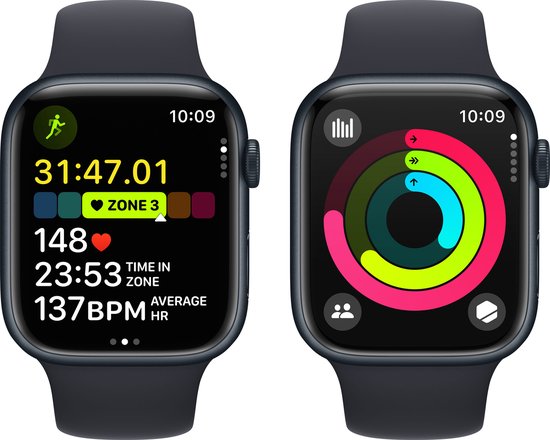 Apple Watch Series 9 - 45mm - Midnight Aluminium Case with Midnight Sport