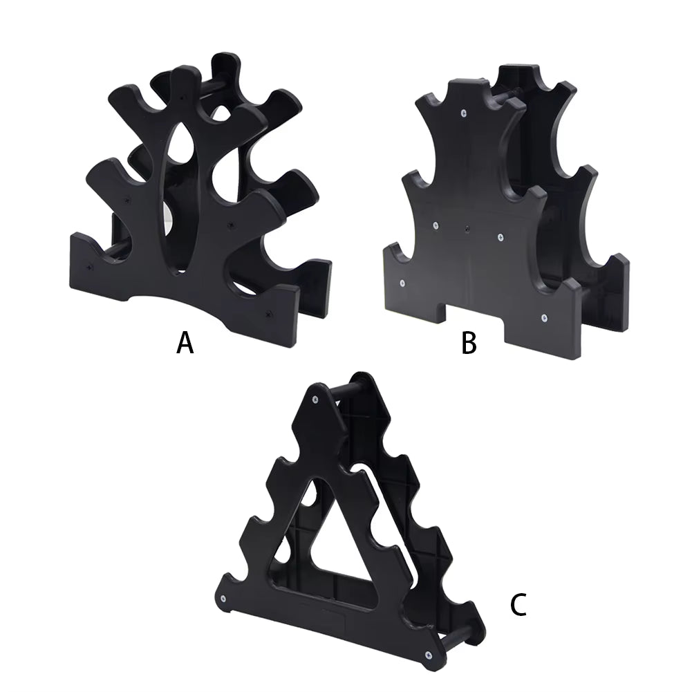 6 Slots Dumbbell Bracket Home Gym Dumbbell Display Rack Organizer Practical Fitness Equipment Storage Stand,1Pcs