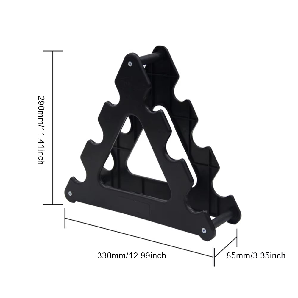 6 Slots Dumbbell Bracket Home Gym Dumbbell Display Rack Organizer Practical Fitness Equipment Storage Stand,1Pcs