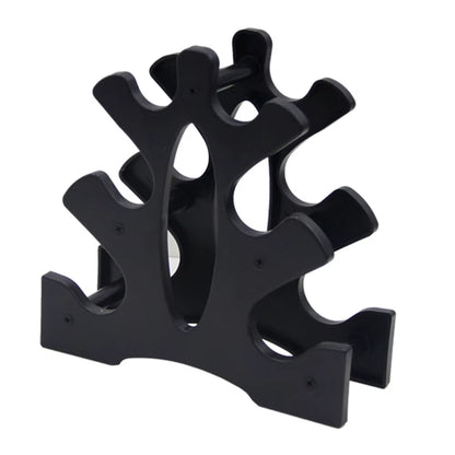 6 Slots Dumbbell Bracket Home Gym Dumbbell Display Rack Organizer Practical Fitness Equipment Storage Stand,1Pcs