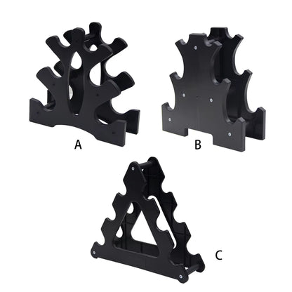 6 Slots Dumbbell Bracket Home Gym Dumbbell Display Rack Organizer Practical Fitness Equipment Storage Stand,1Pcs