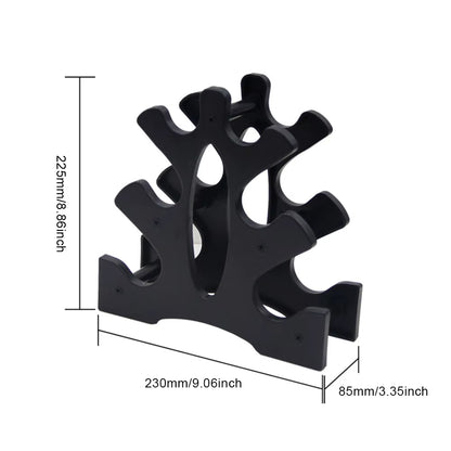 6 Slots Dumbbell Bracket Home Gym Dumbbell Display Rack Organizer Practical Fitness Equipment Storage Stand,1Pcs