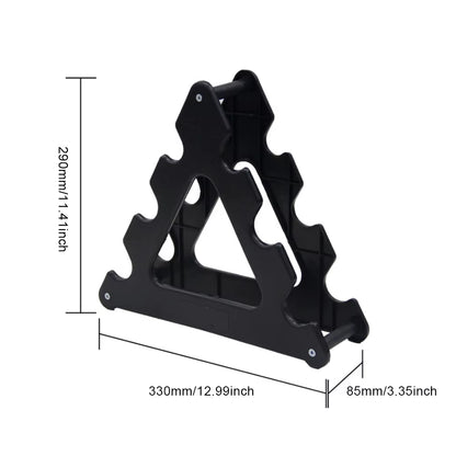 6 Slots Dumbbell Bracket Home Gym Dumbbell Display Rack Organizer Practical Fitness Equipment Storage Stand,1Pcs